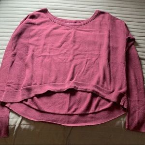 American Eagle Burgundy Off The Shoulder